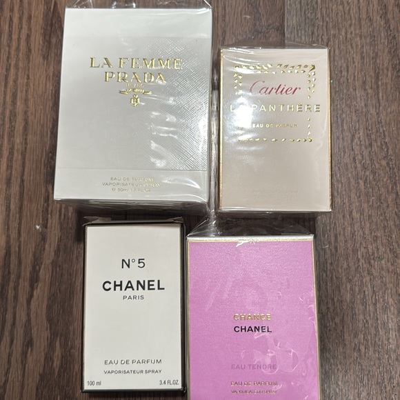 CHANEL Other - Authentic CHANEL Chance Eau Tendre and No. 5 Prada and Cartier - Boxes only
